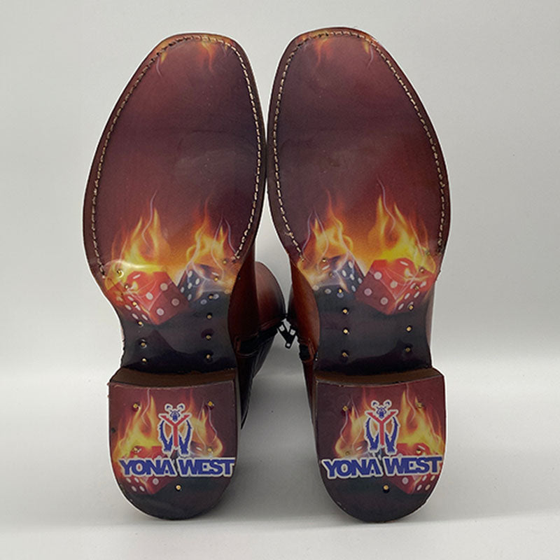 botin suela de hule con imagen