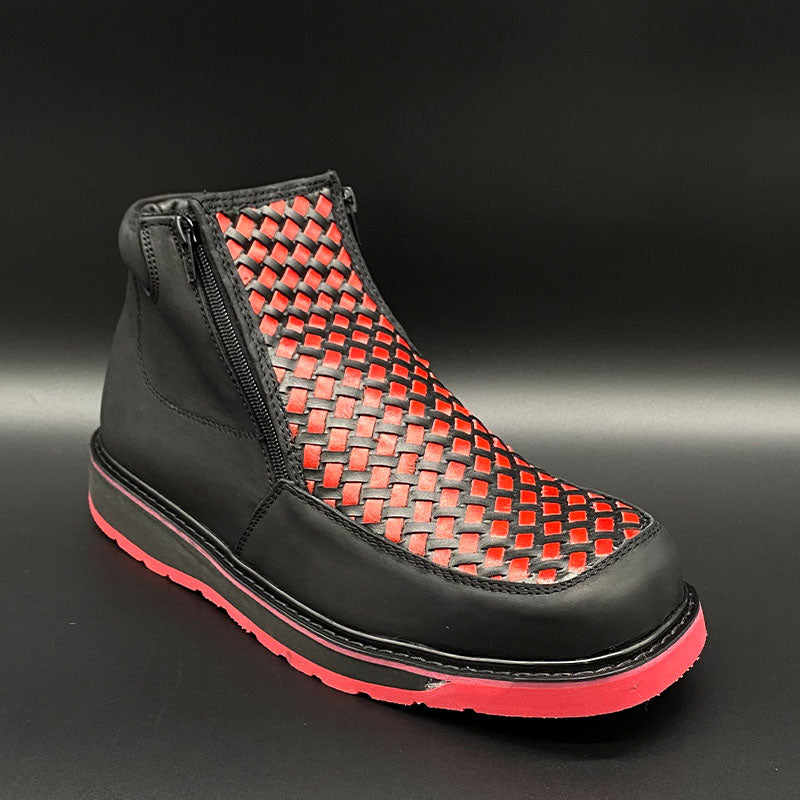 Zapato Petatillo Tiras Rojas Para Hombre – Yona West