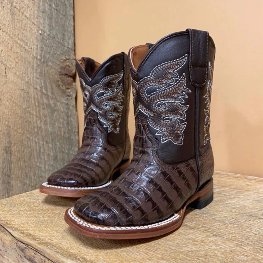 Bota Vaquera Caiman Belly Cafe TMK200778 - Main Image